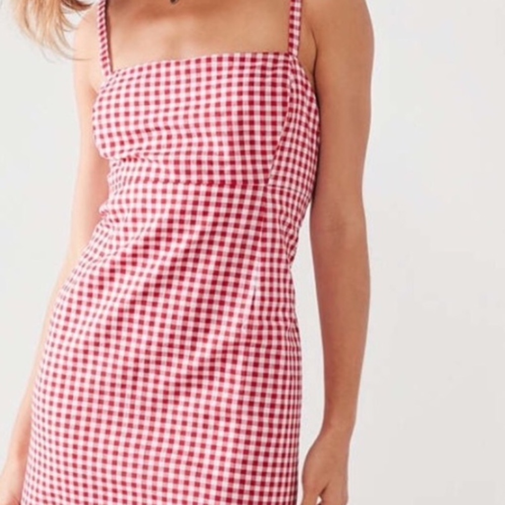Urban Outfitters Cooperative Gingham Dress Sleeveless Red/White size 6